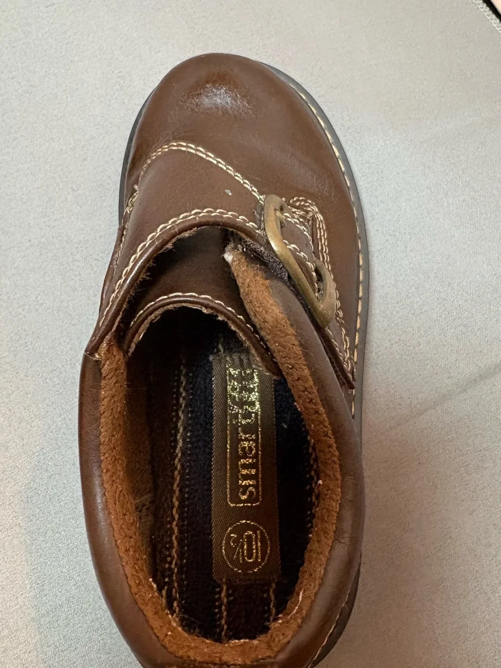 BOYS DRESS SHOES SMARTFIT LEATHER BUCKLE 10 1/2